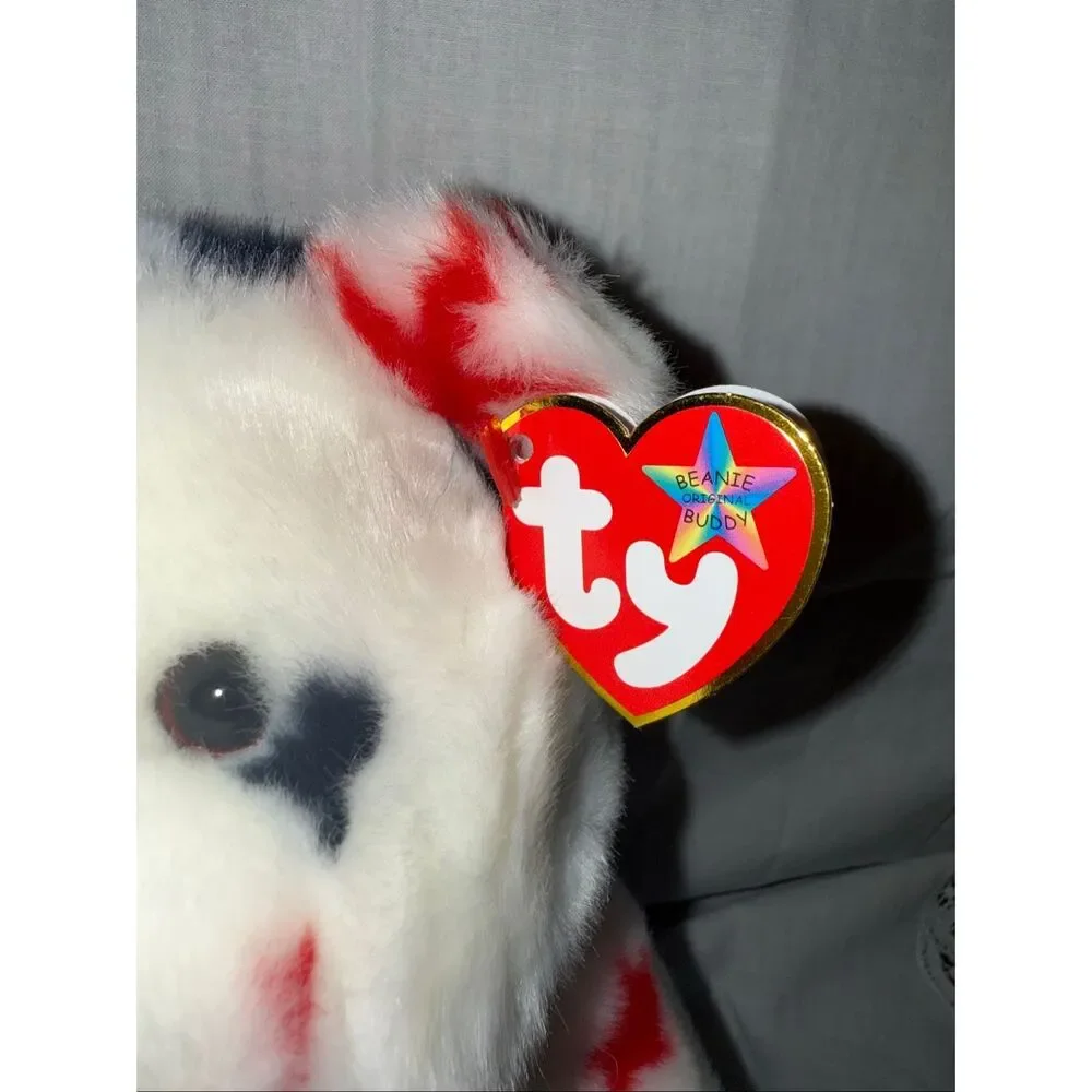Ty Beanie Buddy Glory Bear 2001 Red White Blue Stars Flag USA Mint Tags 15” TyLO